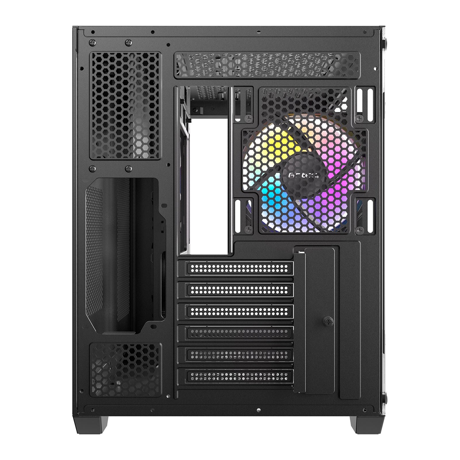 ANTEC CX800 Mid Tower Gaming Case, Black, 270 Full-view tempered glass, 3 x 120mm ARGB reverse fans, 1x USB 2.0 / 1x USB 3.0, ATX, Micro ATX, ITX