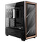 Antec FLUX Mid Tower PC Case - Tempered Glass, Black/Wood, 5 PWM Fans, USB-C, E-ATX/ATX/mATX/ITX Compatibility - North East Peripherals Ltd