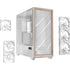 Antec Flux PRO Full Tower PC Case with Tempered Glass, White/Wood, 6 Pre-Installed Fans, USB Type-C, E-ATX/ATX/mATX/mITX Compatibility
