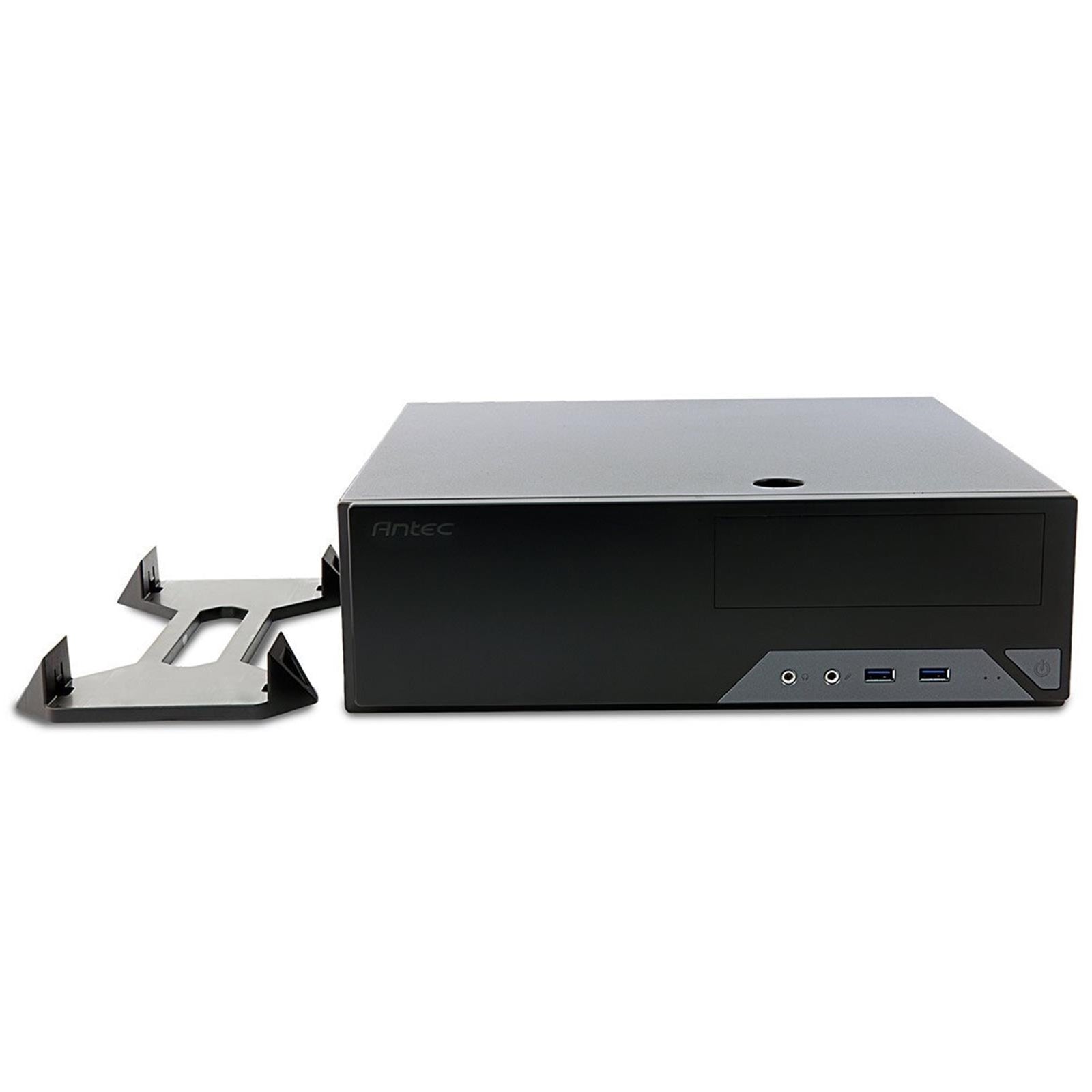 ANTEC VSK2000-U3 Case, Home & Business, Black, Slim Desktop Chassis, 2 x USB 3.0, Micro ATX, Mini-ITX, TFX PSU Form Factor Required - North East Peripherals Ltd