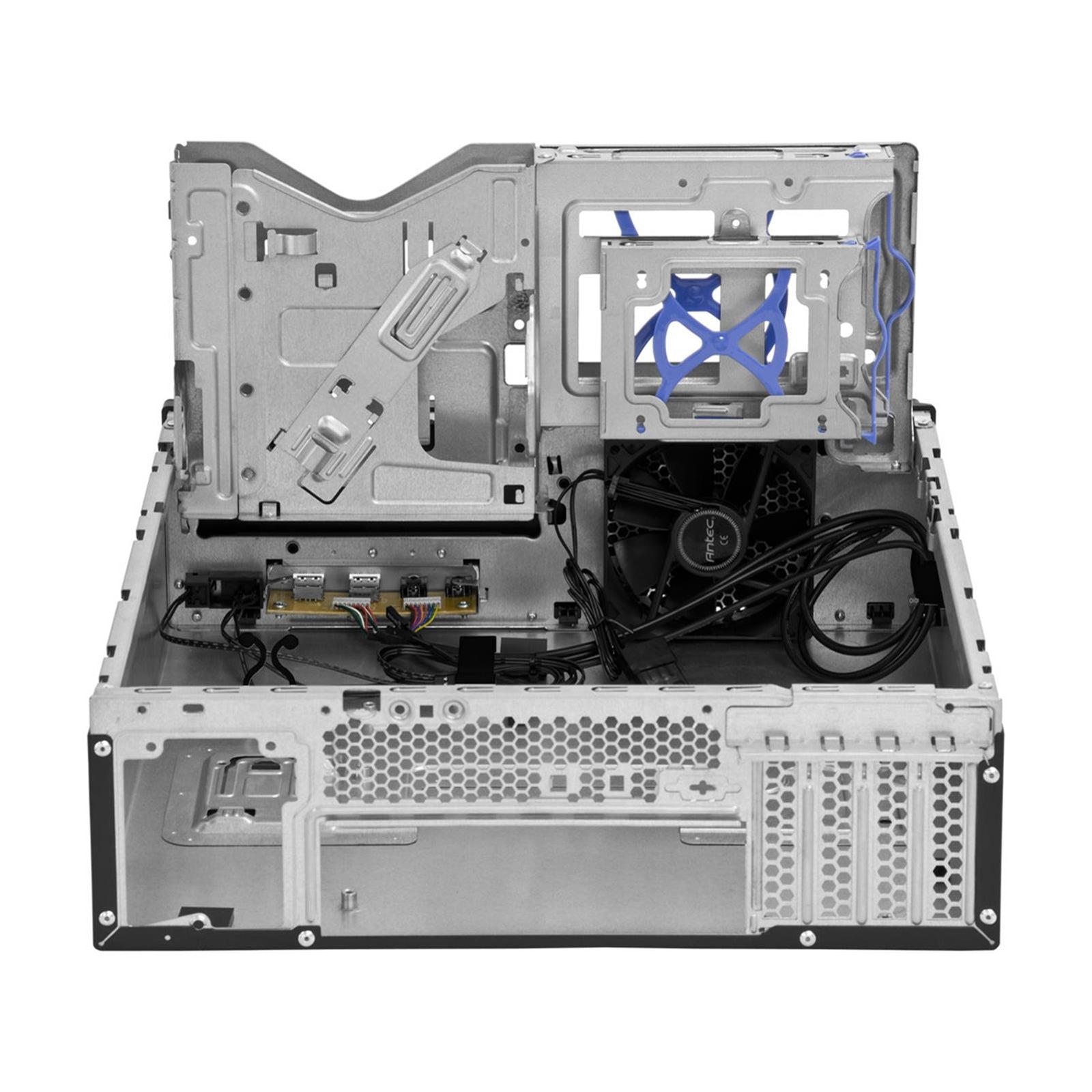 ANTEC VSK2000-U3 Case, Home & Business, Black, Slim Desktop Chassis, 2 x USB 3.0, Micro ATX, Mini-ITX, TFX PSU Form Factor Required - North East Peripherals Ltd