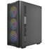 Antec VX310 ARGB  Mid-Tower Gaming PC Case - Pre-Installed 4 x 120mm ARGB Fans, Tempered Glass Side Panel, High-Airflow Mesh Front - ATX/Micro-ATX/ITX