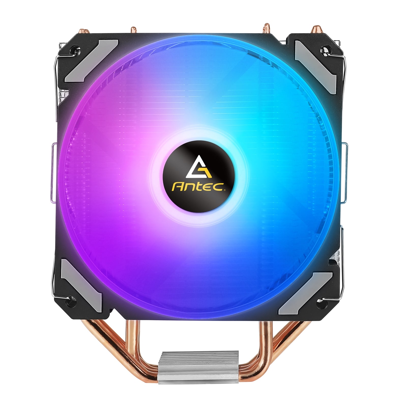ANTEC A400i Fan CPU Cooler, Universal Socket, 120mm Neon Light Effect Silent RGB PWM Fan, 1800RPM, 4 Direct-Touch Copper Heatpipes, Intel LGA 1700 Bracket Included
