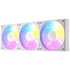 Antec Connect 120 White ARGB 3-Pack 120mm PWM Fans with Daisy Chain Design and Vibration-Absorbing Pads