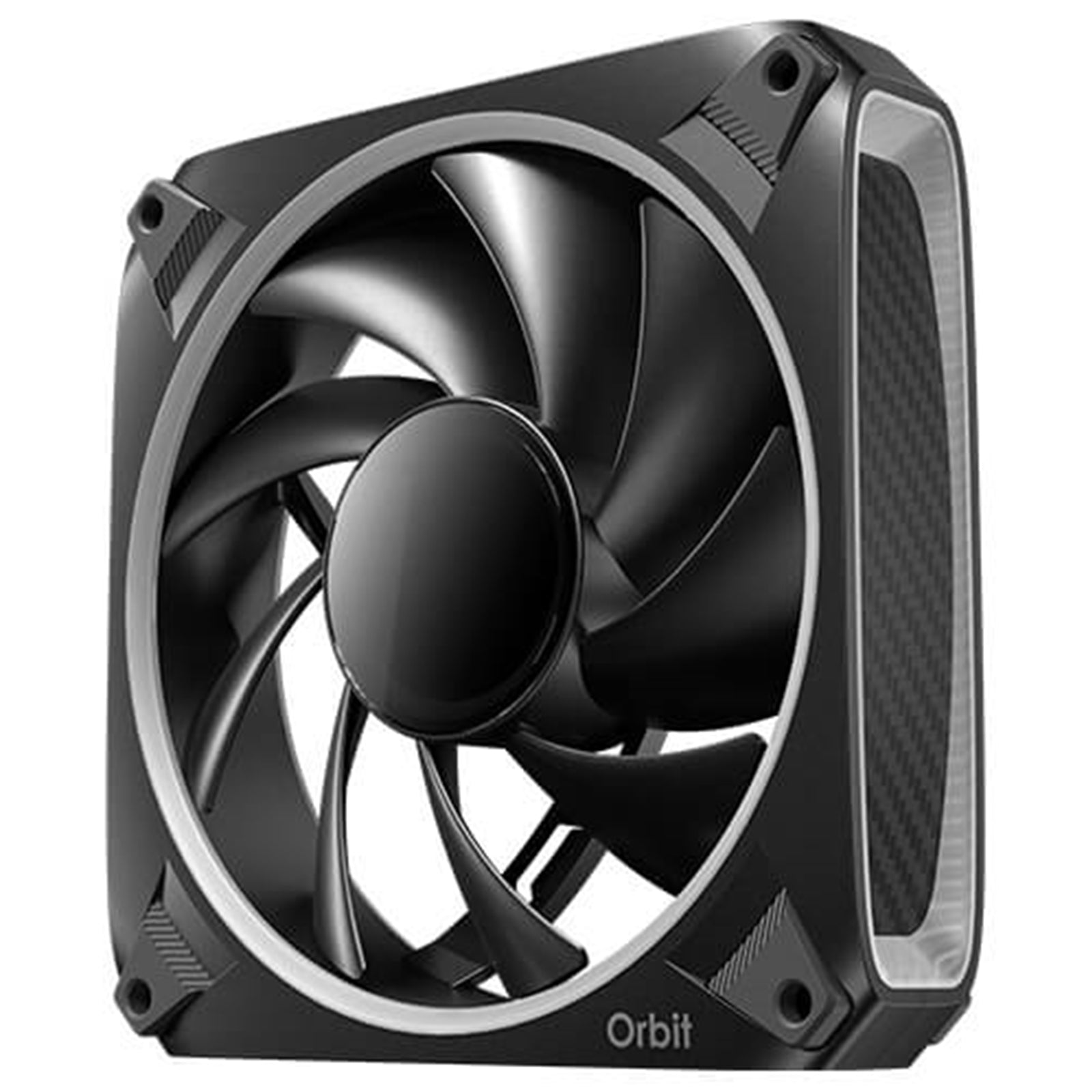 Antec Orbit 120 ARGB 120 mm PWM Fan Triple Pack  - 120 mm x 28 mm, Fluid Dynamic Bearing, 200-2000 RPM, 66.72 CFM, aRGB Lighting, Anti-Vibration Pads