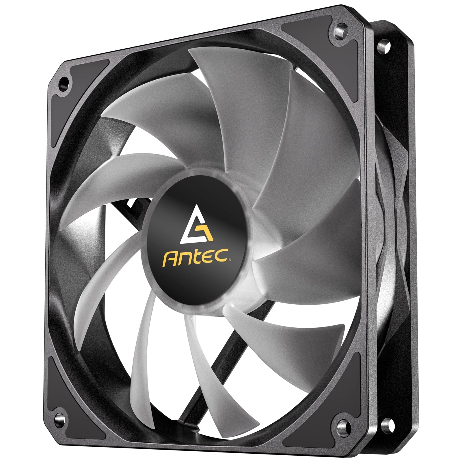 Antec P12R ARGB Reverse PWM 120mm Fan - 4-Pin, Black, High-Airflow Cooling, 9-Blade Design with Anti-Vibration Pads - North East Peripherals Ltd