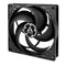 ARCTIC P14 140mm Pressure Optimised PWM PST Case Fan w/ Cable Splitter, Black, Fluid Dynamic, 200-1700 RPM