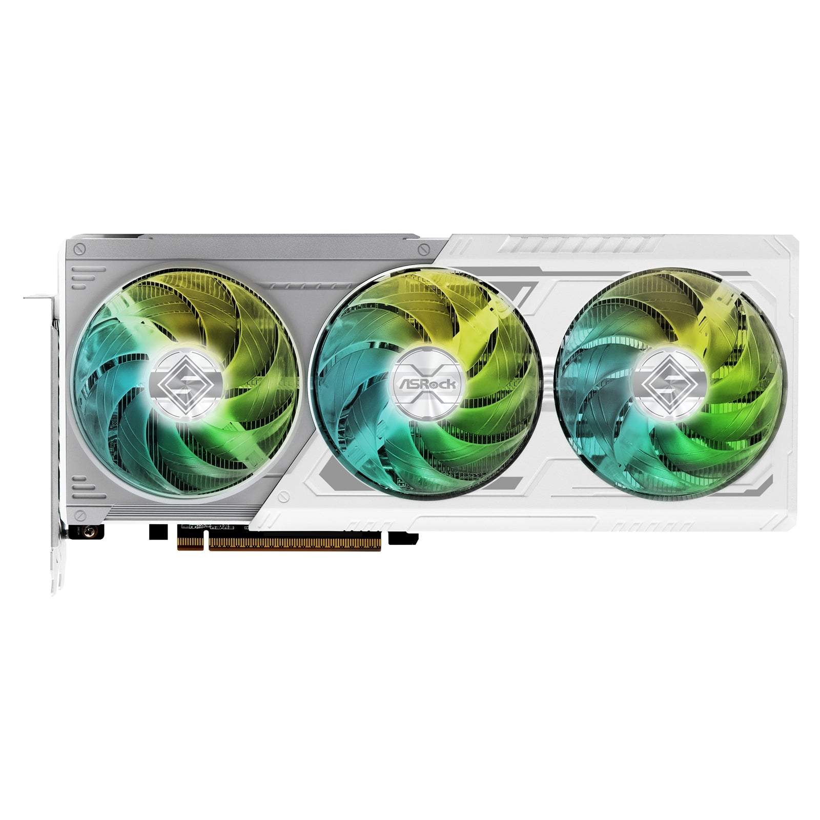 ASRock AMD Radeon RX 9070 XT Steel Legend 16GB GDDR6 Graphics Card, 4096 Streams, 2970MHz Boost Clock, Triple Fan, 3x DisplayPorts / 1x HDMI Port