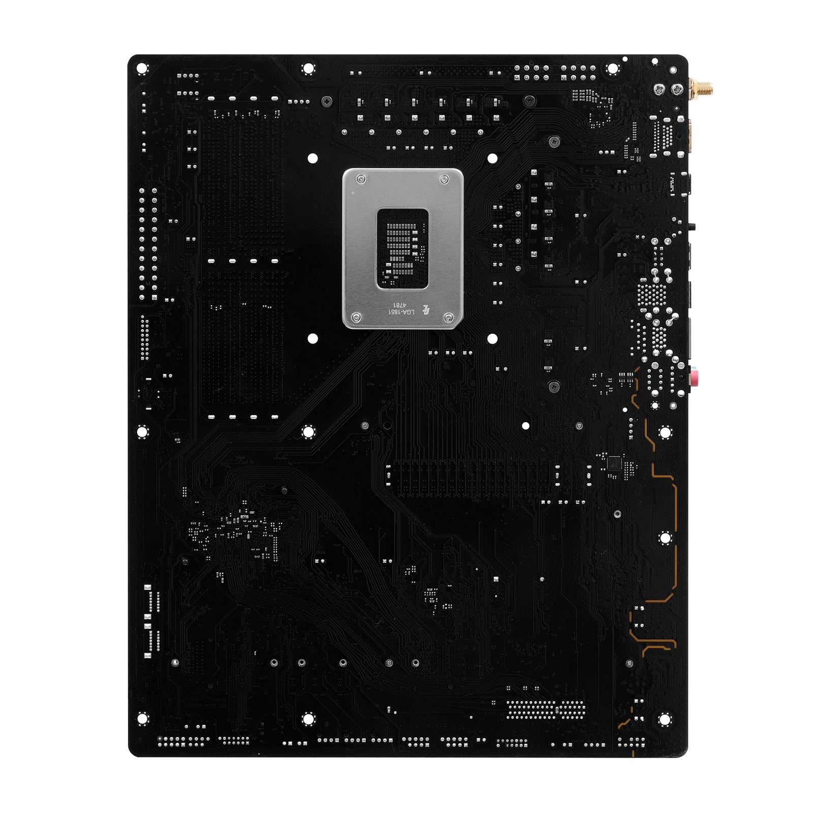 ASROCK B860 PRO-A WIFI motherboard with ATX form factor, 4 DDR5 slots, HDMI, DisplayPort, Wi-Fi 6E, 2.5G LAN, and three M.2 slots.