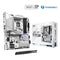 ASRock Z890 PRO RS WIFI WHITE motherboard with Intel Z890, ATX, 4 DDR5 slots, HDMI, DP, Wi-Fi 6E, RGB, 2 M.2 slots.