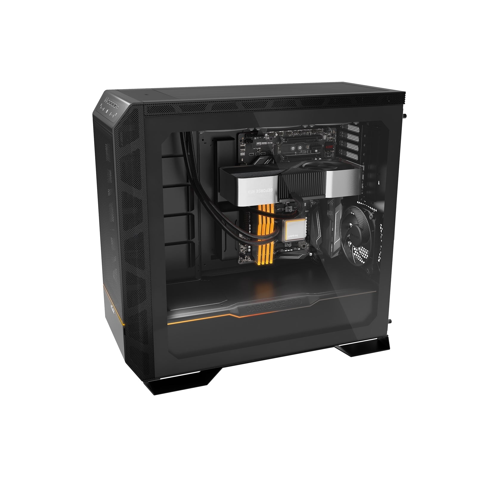 be quiet! Dark Base Pro 901 Full Tower Gaming PC Case, Black, 4x USB 3.2 Type A, Interchangeable Top Cover and Front Panel, Touch Sensitive I/O, 3x Silent WIngs 4 PWM Fans, ARGB Lighting