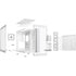 be-quiet! Light Base 900 FX, White, Full Tower E-ATX Case, Massive ARGB LED Strip, Full Windowed Design, 4 Light Wings 140mm PWM fans included