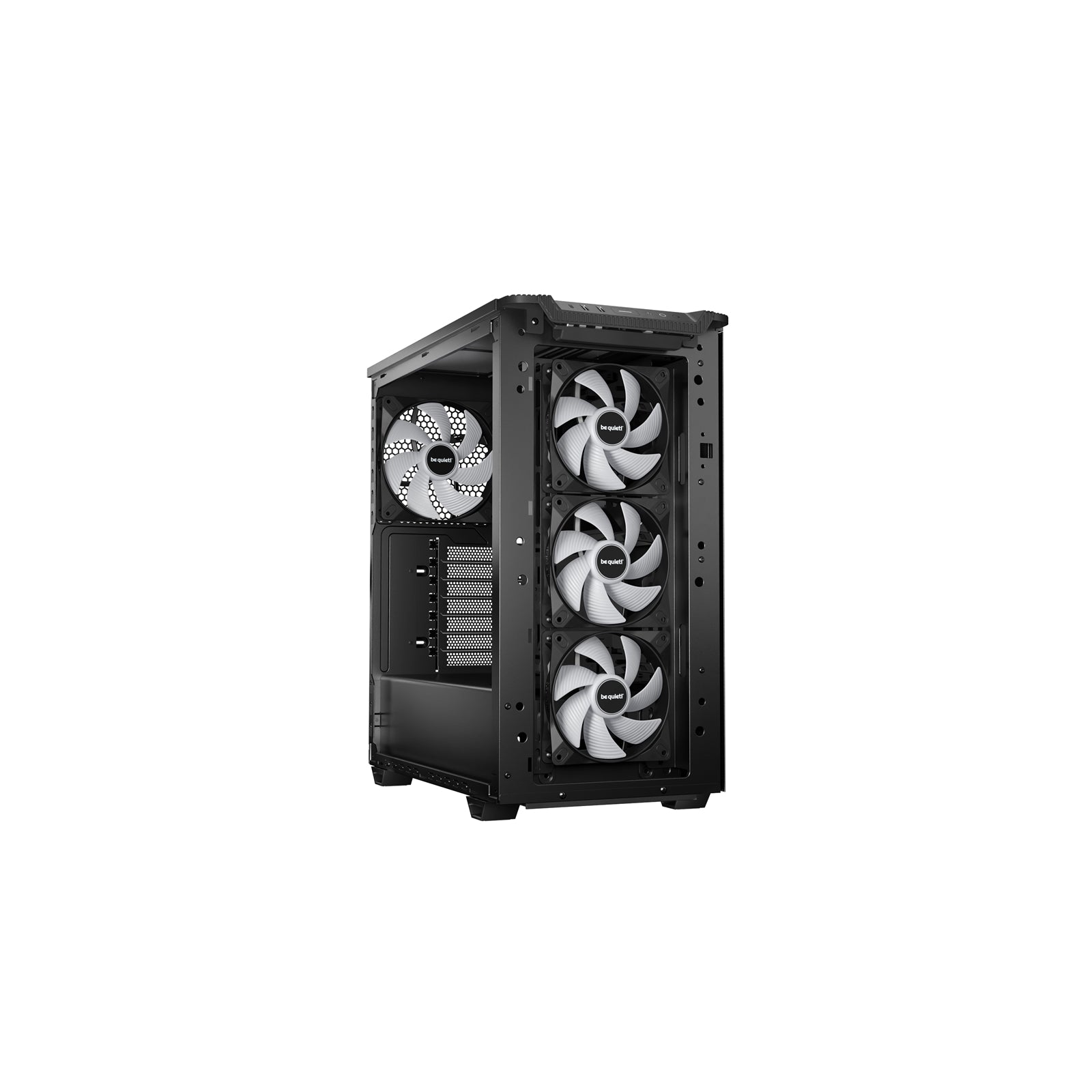 be quiet! Pure Base 501 LX Airflow Window Black ATX Mid Tower Case with USB-A, USB-C, 4 x Light Wings LX Black ARGB PWM Fans