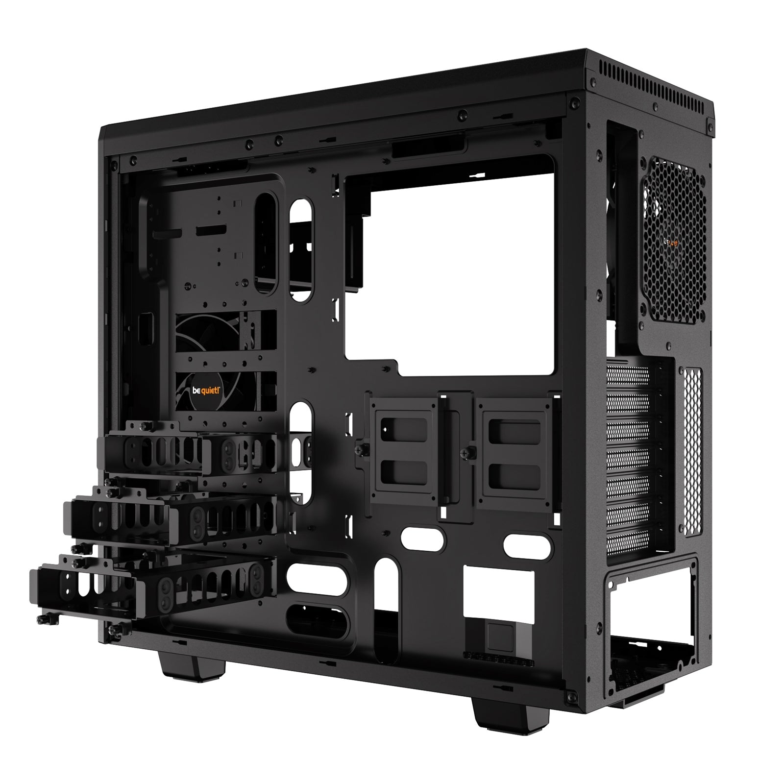 be quiet! Pure Base 600 Case, Black, MId Tower, 2 x USB 3.2 Gen 1 Type-A, 3 x Pure Wings 2 Black PWM Fans Included, Completely Sound Insulated with Dampening Materials, Adjustable Top Cover Vent