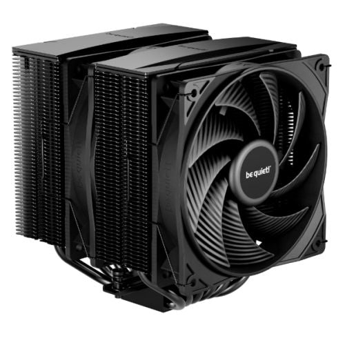 be quiet! Pure Rock Pro 3 CPU Cooler, Black, Universal Socket, 2 x Pure Wings Fans, 2000RPM, only 34.8dB(A) at maximum fan speed, 250W TDP, 3-year manufacturer's warranty
