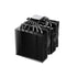 be quiet! Pure Rock Pro 3 CPU Cooler, Black, Universal Socket, 2 x Pure Wings Fans, 2000RPM, only 34.8dB(A) at maximum fan speed, 250W TDP, 3-year manufacturer's warranty