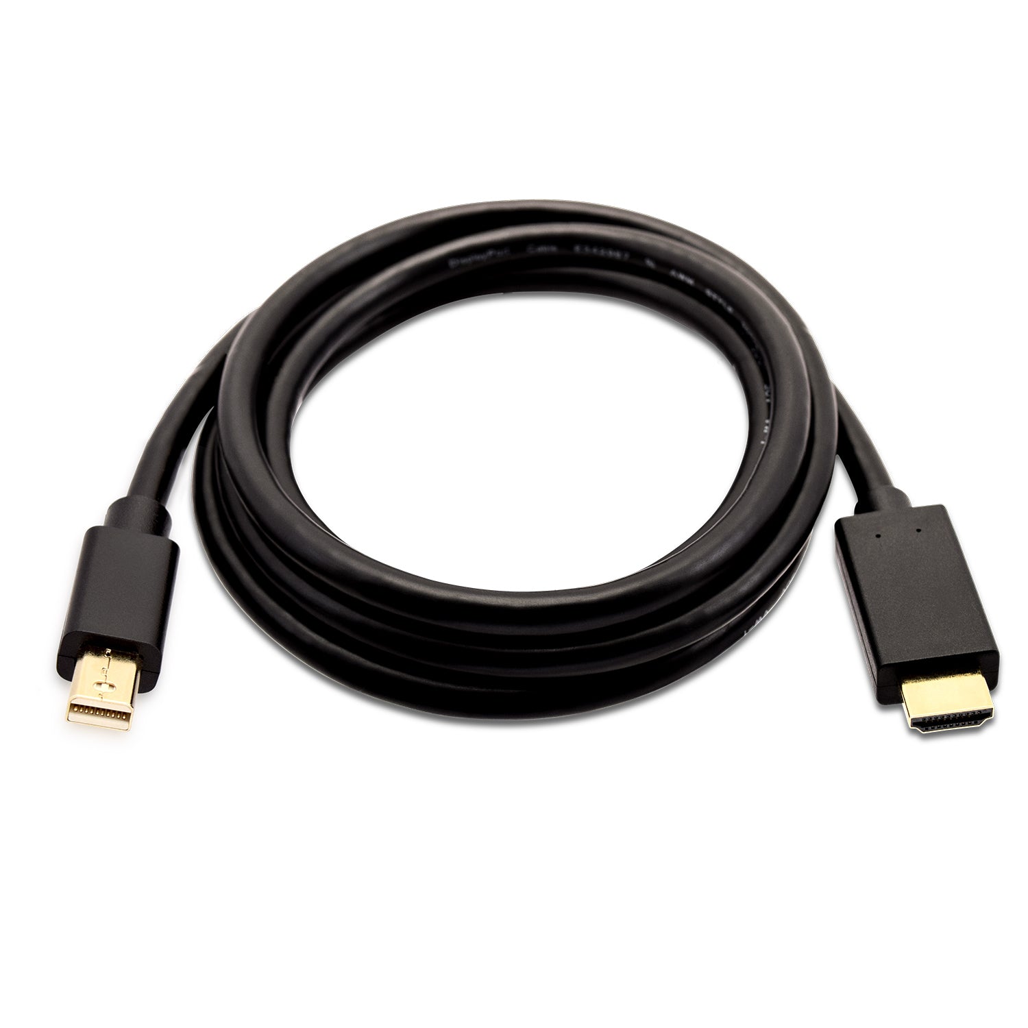 V7 Black Video Cable Mini DisplayPort Male to HDMI Male 2m 6.6ft