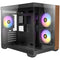 ANTEC CX600M Mini Tower Gaming Case, Black, 270 Full-View Tempered Glass with Exotic Wood, Up to 9 x 120 mm RGB Fans, 1 x USB 3.0 / 1 x USB Type-C, Micro ATX, ITX