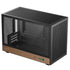 DeepCool CH260 Micro-ATX Mini Tower PC Gaming Case, Wood, Tempered Glass Side Panel USB Type-C High Airflow Supports ATX PSU & RTX GPUs Black