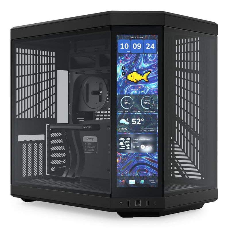 HYTE Y70 Touch Infinite Midi Tower - Black