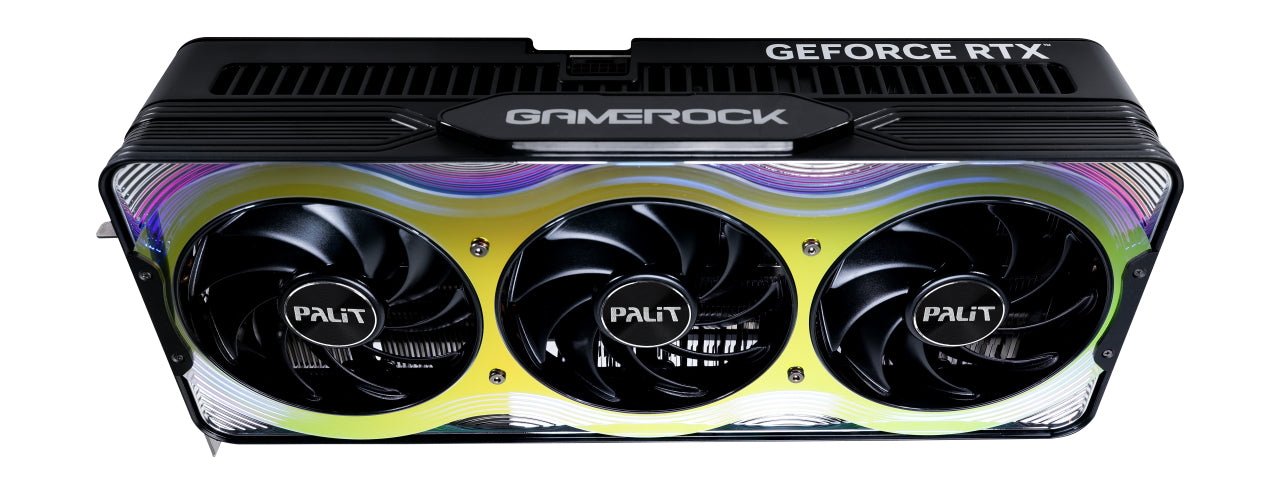 Palit GameRock RTX5080, PCIe5, 16GB DDR7, HDMI, 3 DP, 2617Mhz Clock, RGB Lighting