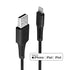 Lindy 31319 0.5m USB-A (M) 2.0 To Lightening (M) MFi Certified 480Mbps Cable - Black