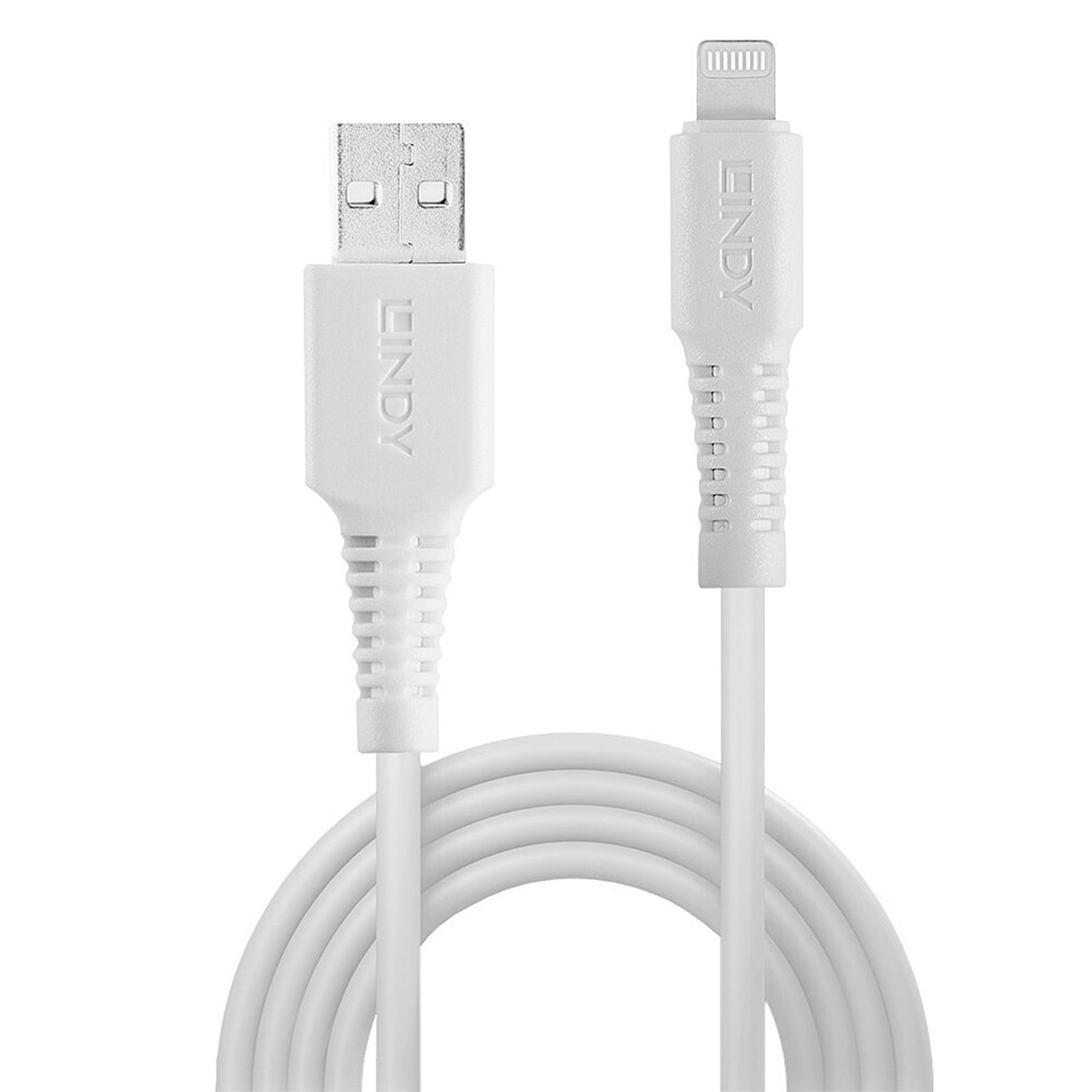 Lindy 31327 2m USB-A (M) 2.0 To Lightening (M) MFi Certified 480Mbps Cable - White