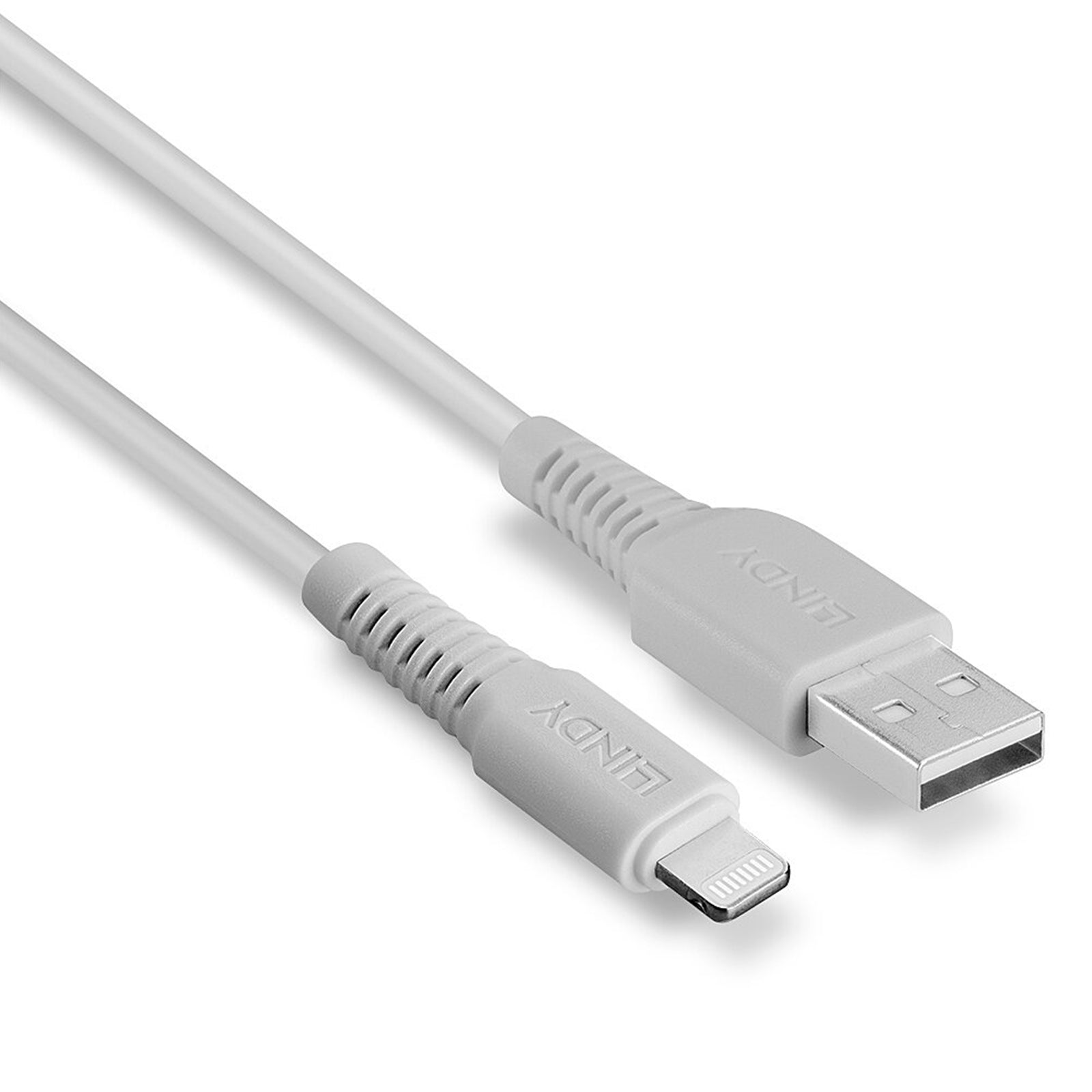 Lindy 31327 2m USB-A (M) 2.0 To Lightening (M) MFi Certified 480Mbps Cable - White