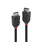 LINDY 36494 Black Line DisplayPort Cable, DisplayPort 1.2 (M) to DisplayPort 1.2 (M), 1.5m, Black & Red, Supports UHD Resolutions up to 4096x2160@60Hz, Triple Shielded Cable, Corrosion Resistant Copper 30AWG Conductors, Retail Polybag Packaging