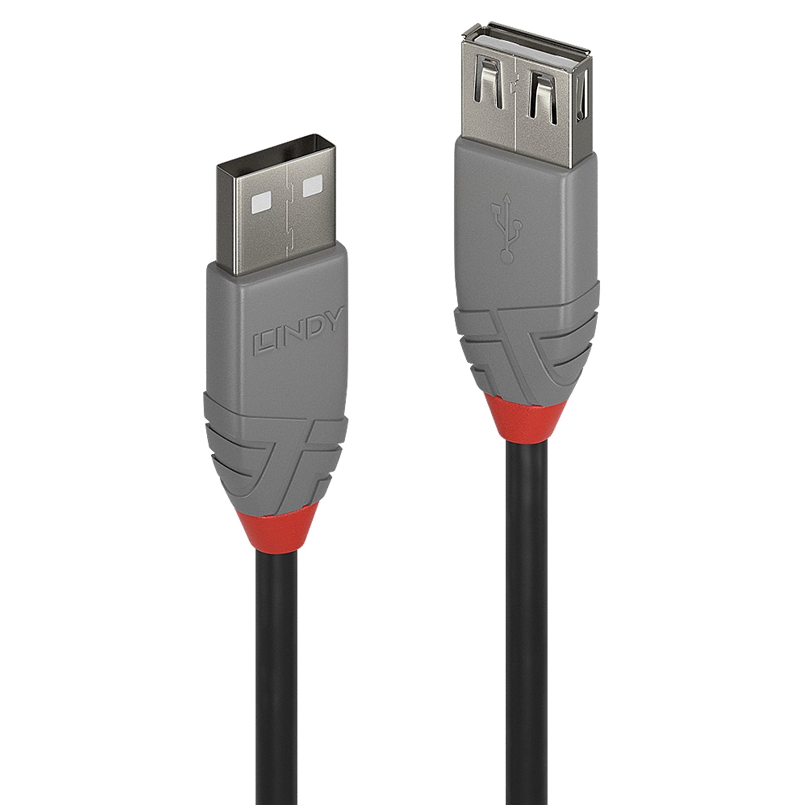 Lindy 36703 2m USB 2.0 Type A Extension Cable, Anthra Line