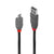 Lindy 36730 0.2m USB 2.0 Type A to Micro-B Cable, Anthra Line