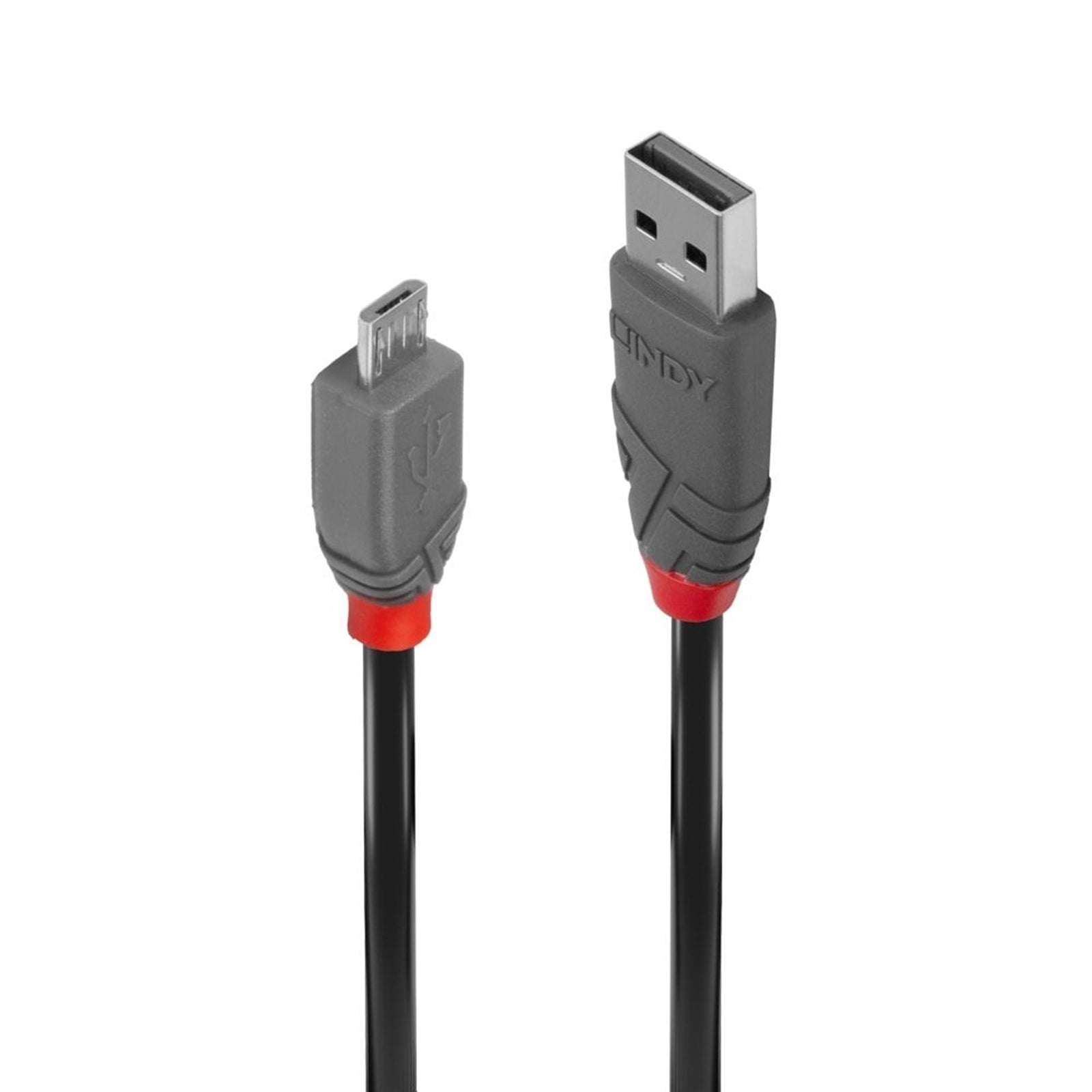 Lindy 36731 0.5m USB 2.0 Type A to Micro-B Cable, Anthra Line