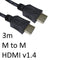 HDMI 1.4 (M) to HDMI 1.4 (M) 3m Black OEM Display Cable