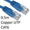 RJ45 (M) to RJ45 (M) CAT6 0.5m Blue OEM Moulded Boot Copper UTP Network Cable