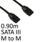 Locking SATA III (M) to Locking SATA III (M) 0.90m Black OEM Internal Data Cable