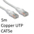 RJ45 (M) to RJ45 (M) CAT5e 5m White OEM Moulded Boot Copper UTP Network Cable