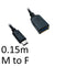 USB 3.0 A (F) to USB 3.1 C (M) 0.15m Black OEM Data Adapter