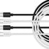 Verbatim (32391) Essentials Sync & Charge USB-C to C Cables (2 pack) Black & White, 1m, 60W PD, 480Mbps, USB Power Delivery 3.0 Supports Up To 60W Fast Charging