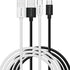 Verbatim (32393) Essentials Sync & Charge USB-A to C Cables (2 pack) Black & White,1m,18W QC, 480Mbps, Quick Charge 3.0 Support Up To 18W Charging