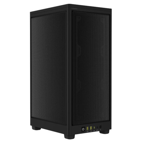 Corsair 2000D Airflow Mini ITX Gaming Case, Steel Mesh Panels, Up to 8x Fans, Triple-Slot GPU Support, USB-C, Requires SFX/SFX-L PSU, Black - North East Peripherals Ltd