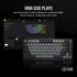 Corsair K65 PLUS Wireless Compact 75% Mechanical RGB Gaming Keyboard, Wireless/Btooth/USB, MLX Red Linear Switches, Sound Dampening, Black