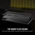 Corsair K65 PLUS Wireless Compact 75% Mechanical RGB Gaming Keyboard, Wireless/Btooth/USB, MLX Red Linear Switches, Sound Dampening, Black