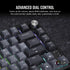 Corsair K65 PLUS Wireless Compact 75% Mechanical RGB Gaming Keyboard, Wireless/Btooth/USB, MLX Red Linear Switches, Sound Dampening, Black