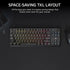 Corsair K70 CORE TKL RGB Mechanical Gaming Keyboard, USB, Red Linear Switches, Sound Dampening, Rotary Dial, Aluminium Top Plate, Black