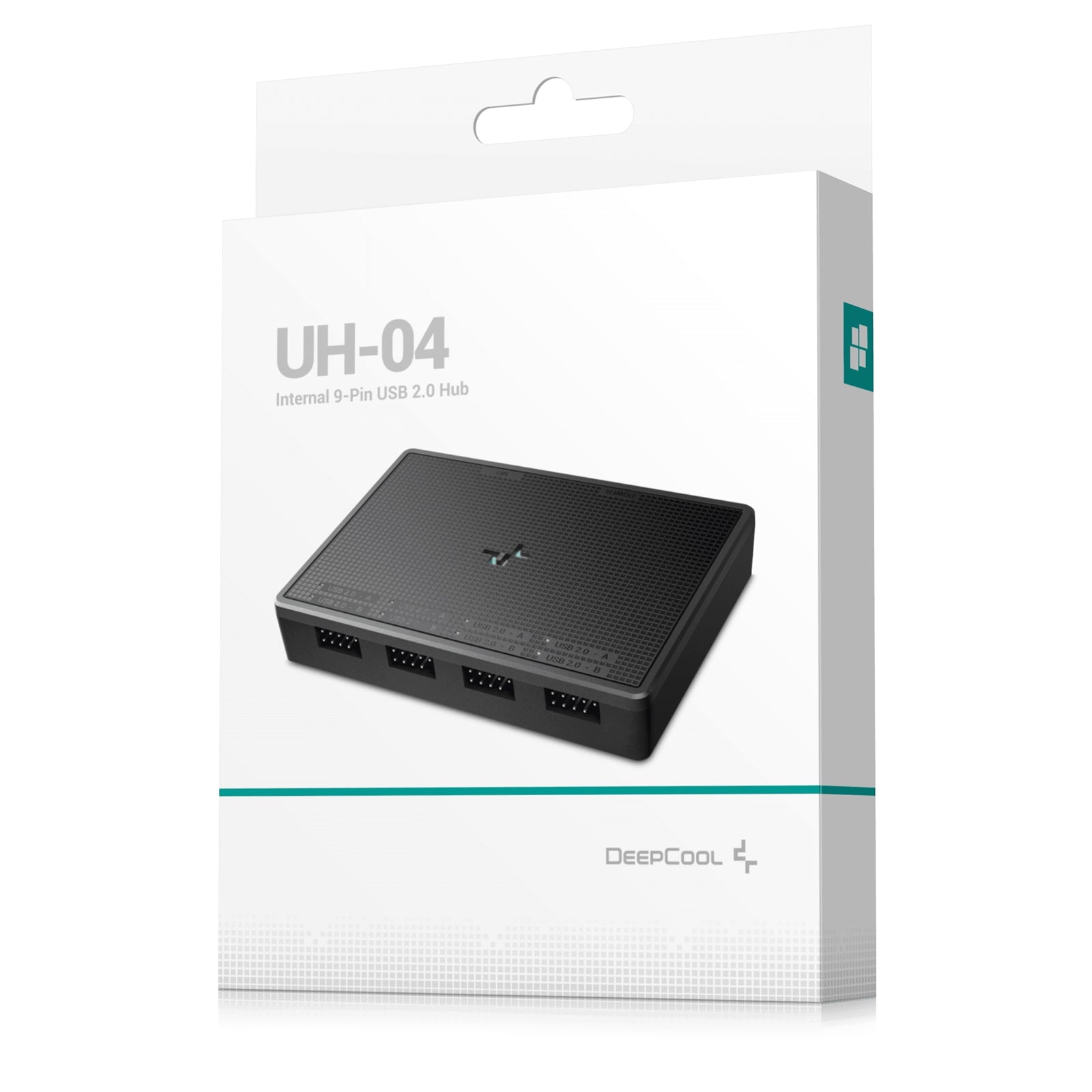 DeepCool USB HUB 4 ports, Easy Setup, Plug-and-play, Windows, macOS Compatibility, Connecting Multiple USB Devices, Black