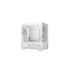 DeepCool CG380 3F Micro-ATX Gaming Case White  Panoramic Tempered Glass Side Panel, Mesh Airflow Front, 3 Pre-Installed ARGB Fans, USB-C & USB-A Front I/O, Spacious SFF/mATX/ITX Build Support