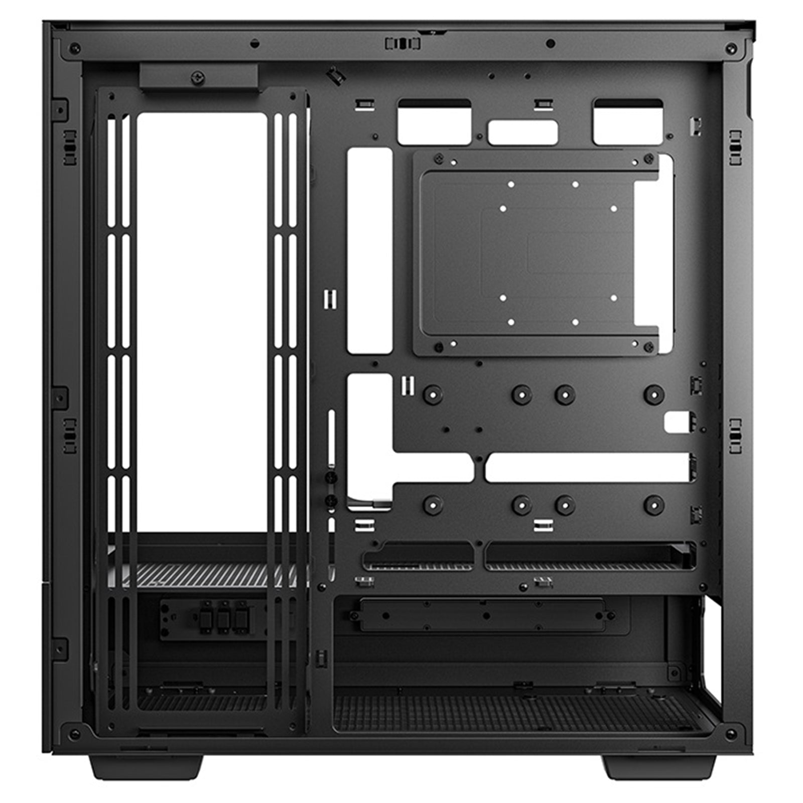 DeepCool CH690 Digital ATX Mid-Tower Case, High-Airflow PC Case with Semi-Glass Panel, USB-C Port, Support for 420mm Radiator, 450mm GPU, ATX PSU, Black
