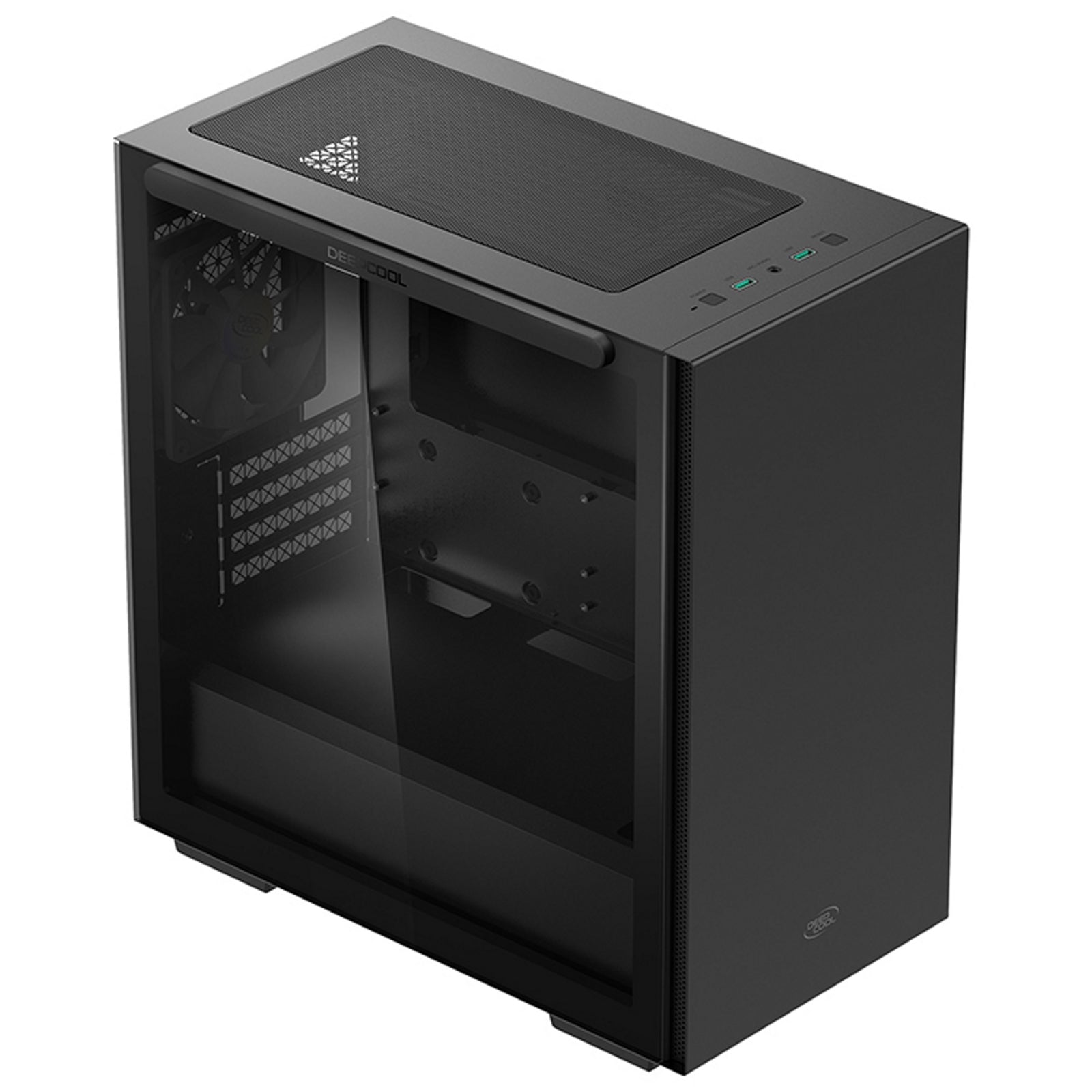 DeepCool MACUBE 110 Case, Home & Business, Black, Micro Tower, 2 x USB 3.0, Tempered Glass Side Window Panel, Micro ATX, Mini-ITX