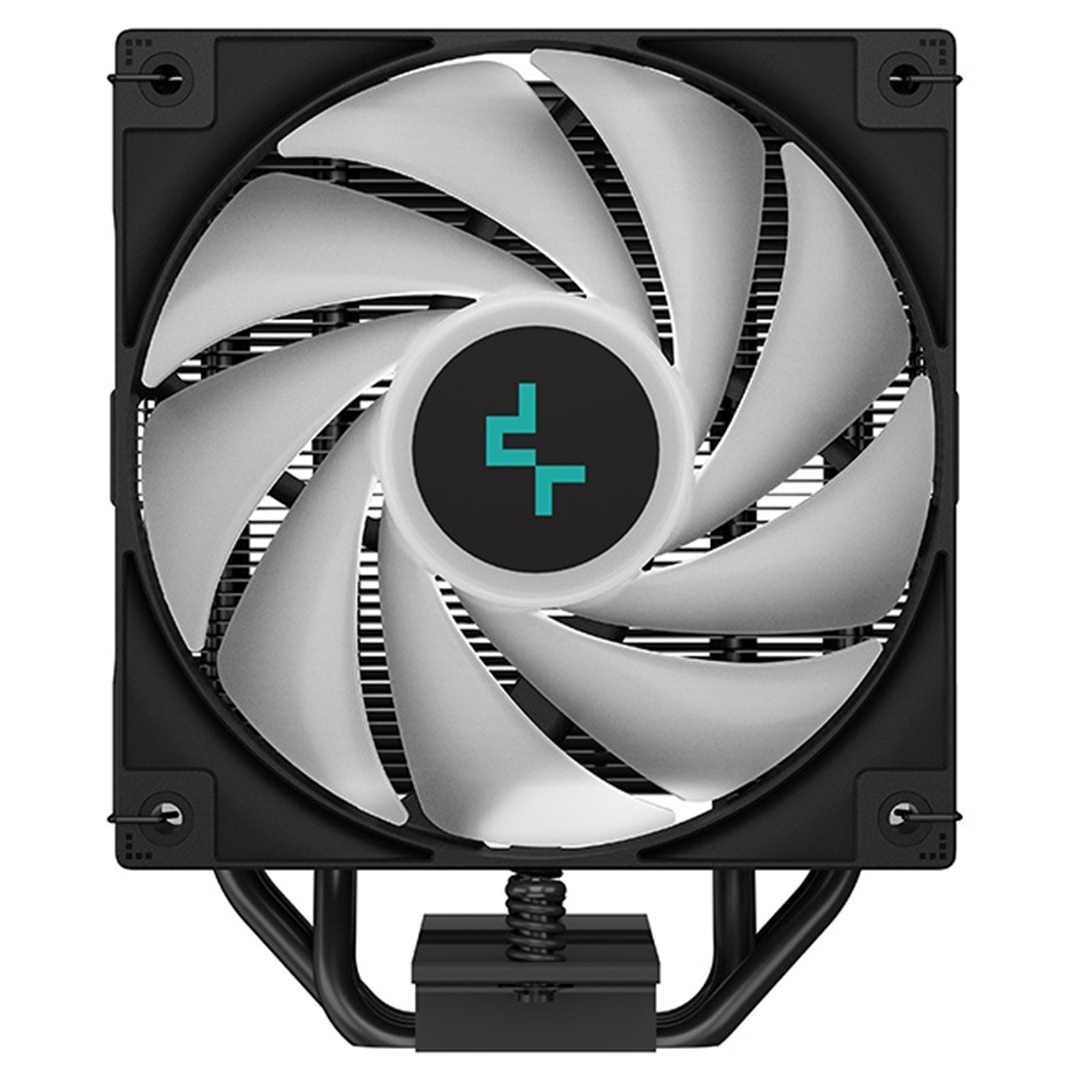 DeepCool AG400 Black ARGB V2 CPU Air Cooler, 120mm PWM Fan, 4 Direct Touch Heat Pipes, Addressable RGB, LGA1851/1700/1200, AM5/AM4 Compatible, High-Performance Single Tower Cooler
