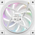 DeepCool FL12 120mm PWM 3 Pack Reverse White Fan - High Performance, Low Noise, Fluid Dynamic Bearing, 36 ARGB LEDs, 500-2150 RPM, 55 CFM Airflow, 4-Pin PWM Control